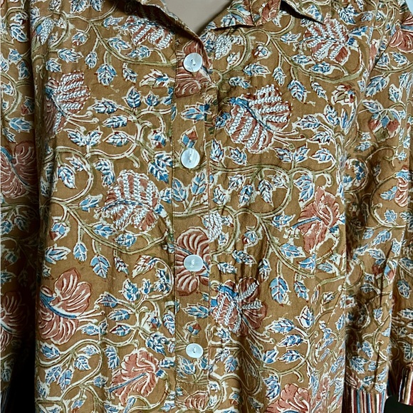 Marketplace • 1X-Large • Fall Colors • Brown/Beige • Embroidery • Floral • Dress - Picture 4 of 13